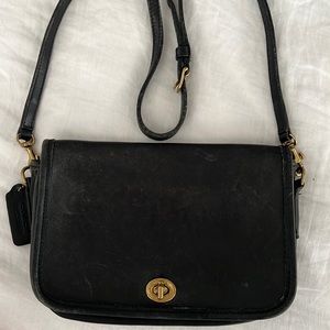 Vintage COACH black crossbody bag
